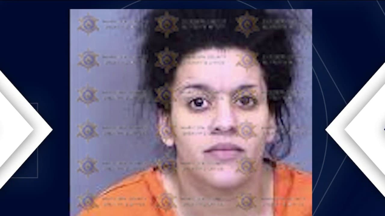 Booking-style photo shown in a broadcast still that local authorities released in connection with the Mesa stabbing investigation.