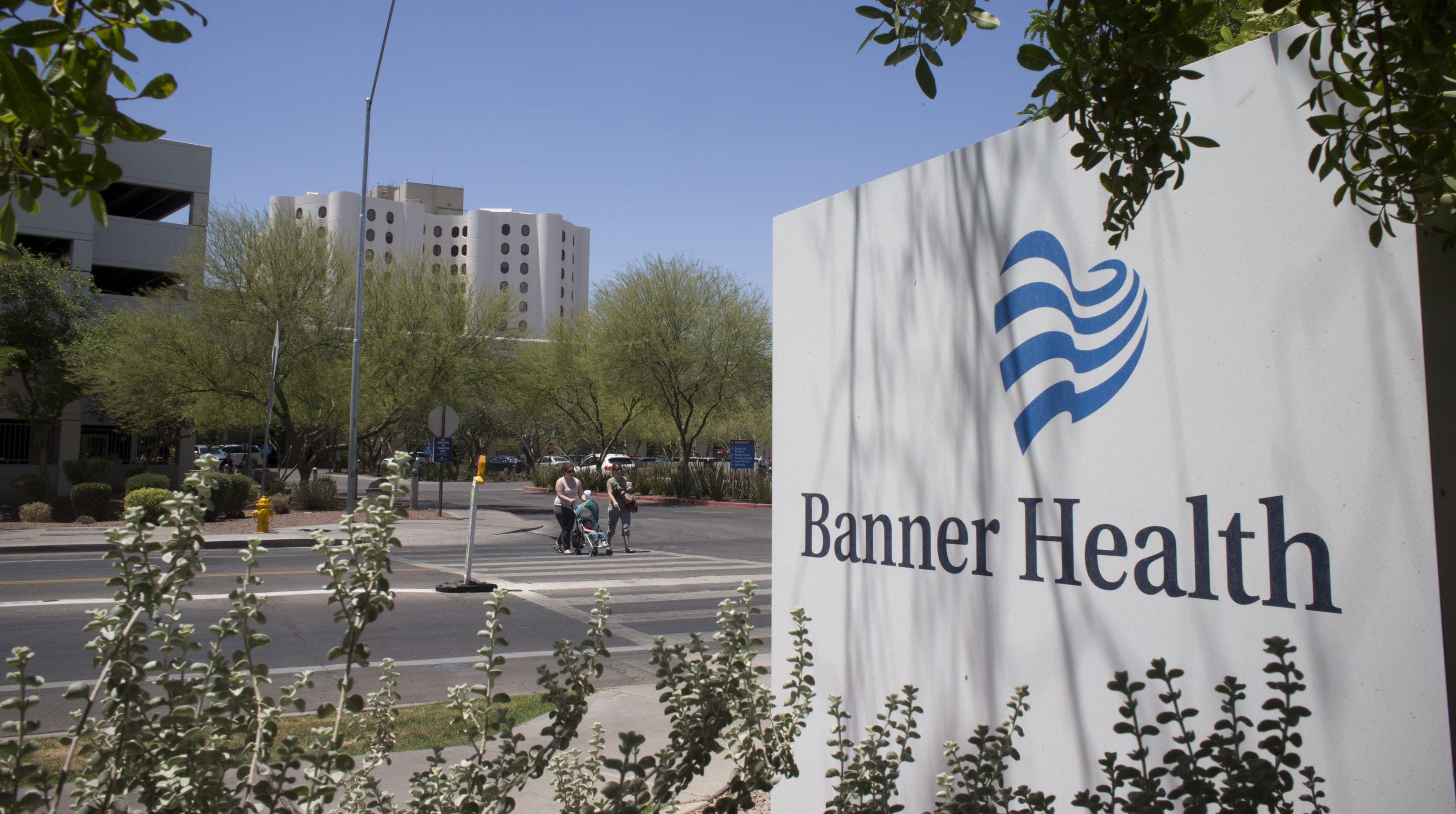 Banner Health sign at a Phoenix hospital campus; Banner Health tops Arizona’s payroll power rankings, according to Hoodline.