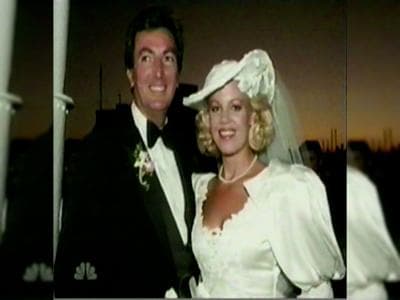 Archival wedding photograph of the couple connected to the 1996 car-bomb murder at the center of the upheld conviction.
